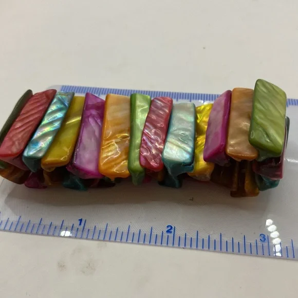 Mother of Pearl stretch bracelets excellent condition! Boho! - Picture 4 of 6